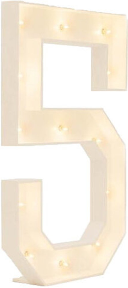 "5" 4ft Marquee Number