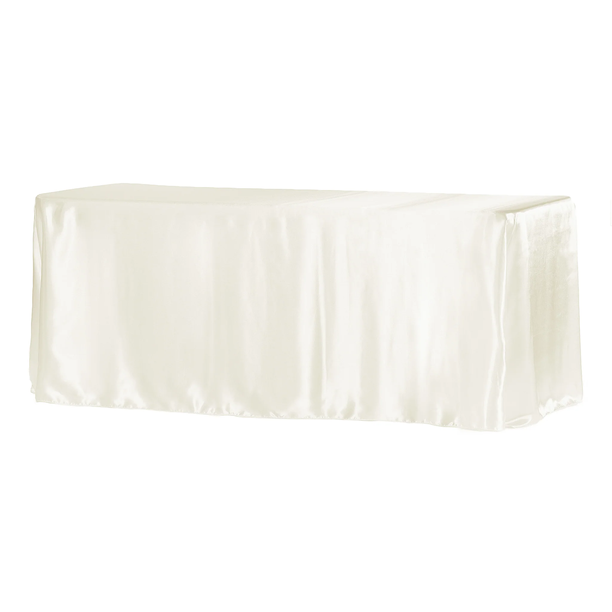 8ft Table Cover 90"x156" Rectangular Ivory