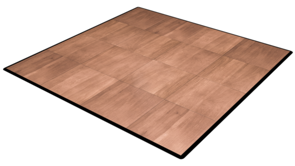 Dark Maple 15'x15' Dance Floor