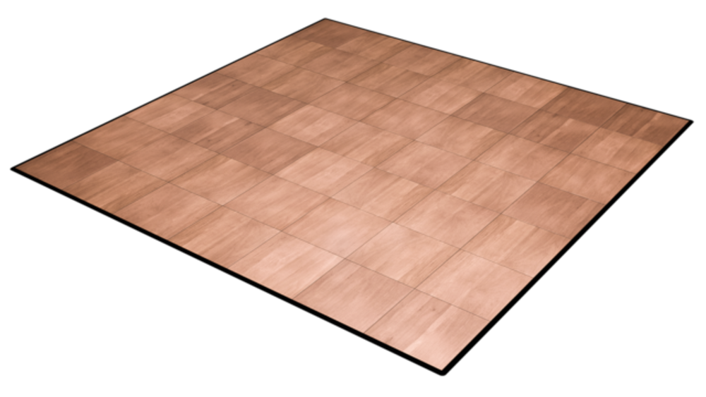 Dark Maple 18'x18' Dance Floor