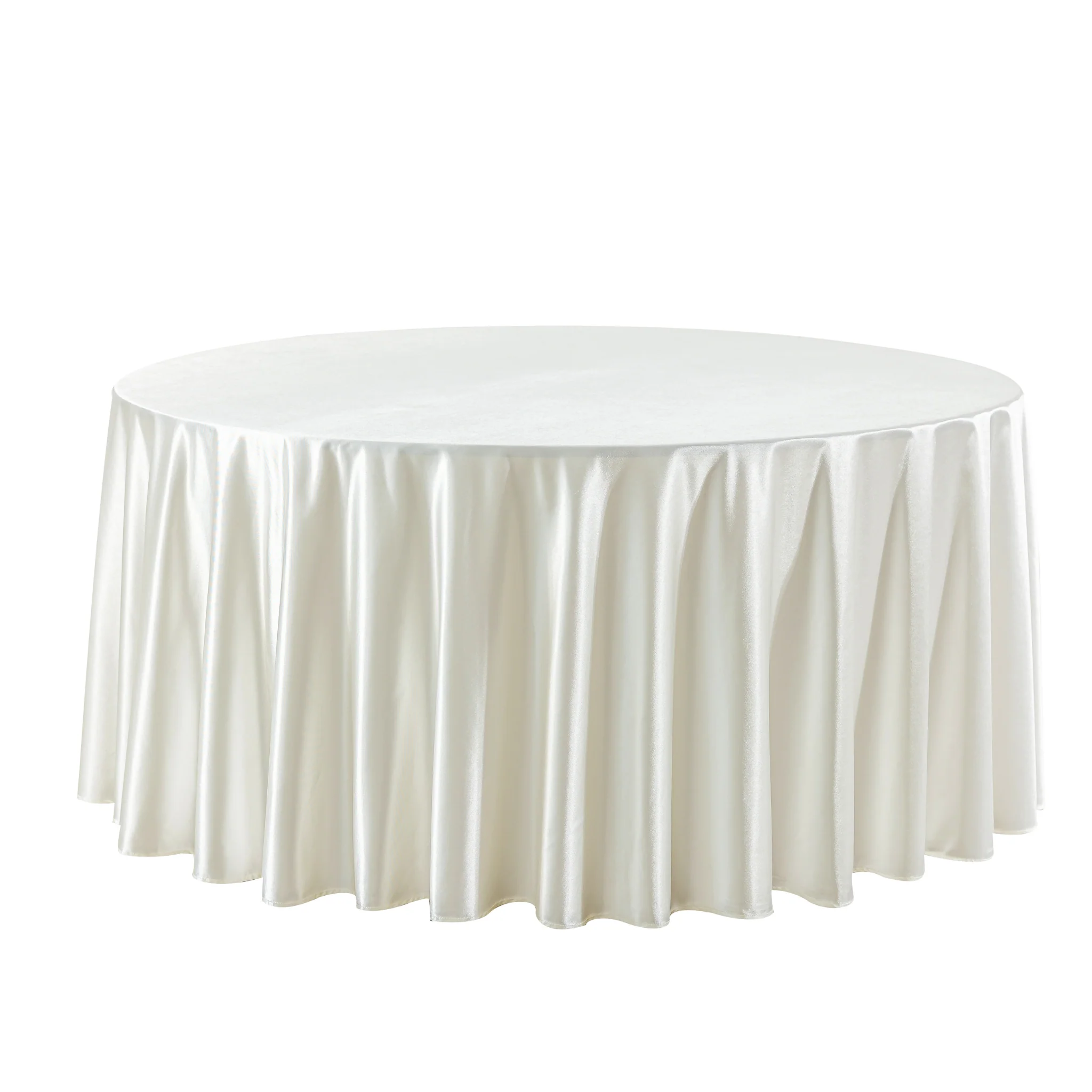 Round Table 60" Ivory Table Cover