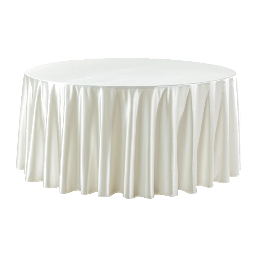 Round Table 60" Ivory Table Cover